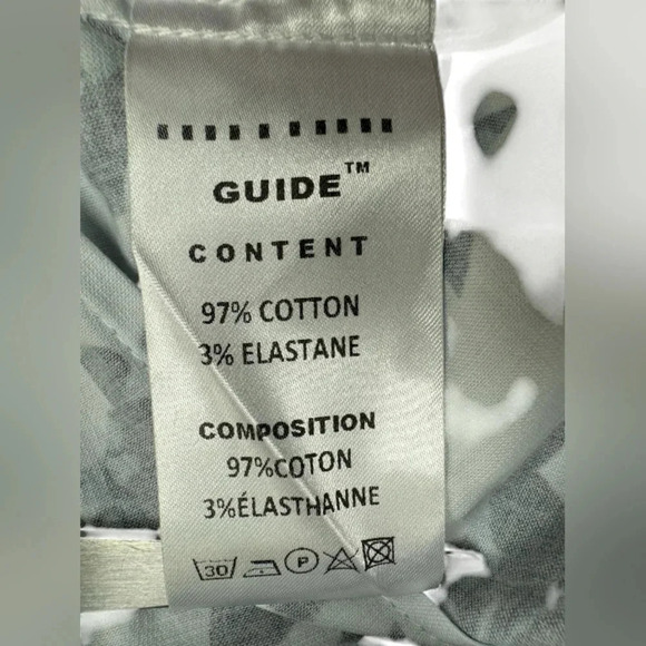 Guide London NWT Button Up Floral Blue/White Size Small - Picture 10 of 11